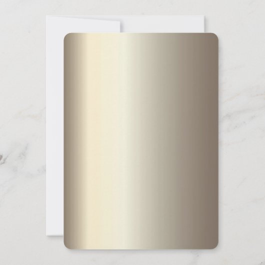 Glitter Wereldkaart Confetti Goud Baby shower Kaart (Achterkant)