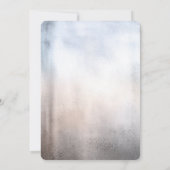 Glitter Wereldkaart Metallic Baby shower Kaart (Achterkant)