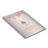 Glitter Whisk Rose Gold Glitter Drips Bakery    Notitieboek (Rechterzijde)