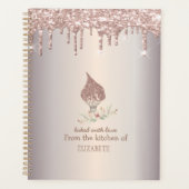 Glitter Whisk Rose Gold Glitter Drips Bakery Planner (Voorkant)