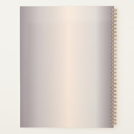 Glitter Whisk Rose Gold Glitter Drips Bakery    Planner (Achterkant)