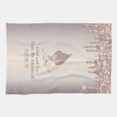 Glitter Whisk Rose Gold Glitter Drips Bakery Theedoek (Horizontaal)