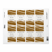 Glitter & White Sparkle Elegant Wine Labels (Full Sheet)