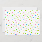 Glitter White Sparkle Gymnastics Birthday Kaart (Achterkant)