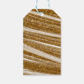 Glitter & White Sparkle Party Gift Label Cadeaulabel (Achterkant)