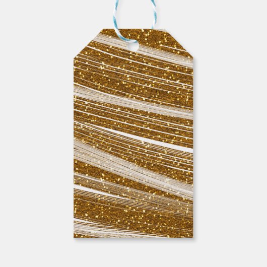 Glitter & White Sparkle Party Gift Label Cadeaulabel (Achterkant)