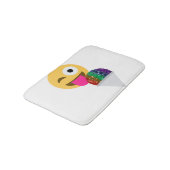 Glitter Wink Emoji Badkamer Badmat Badmat (Gekanteld)