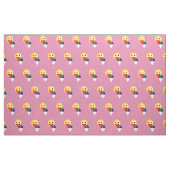 glitter wink emoji fabric stof (Yard (91,4 cm))