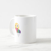 glitter wink emoji koffiemok (Voorkant links)
