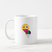 glitter wink emoji koffiemok (Links)