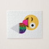 glitter wink emoji legpuzzel (Horizontaal)