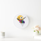 glitter wink emoji ronde klok (Huis)