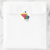 glitter wink emoji ster sticker (Tas)