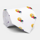 glitter wink emoji stropdas (Opgerold)