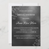 *~* Glitter Witte Bruidsjurk Bruidsjurk Douche Kaart (Achterkant)