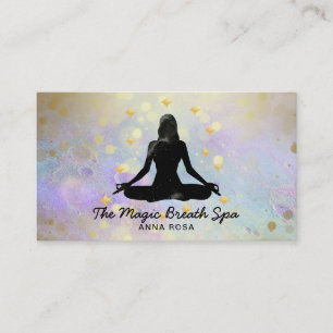 *~ Glitter Woman Yoga Meditation Mindfullness Visitekaartje