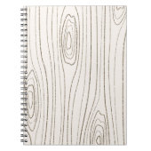 Glitter Woodgrain Journal Notitieboek (Voorkant)