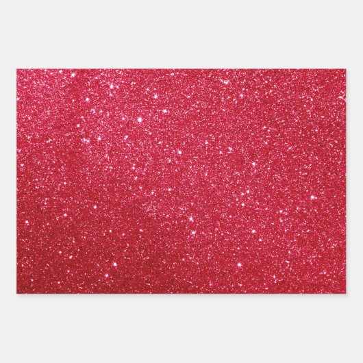 Glitter Wrapping Paper Red Pink Green Gift Wrap (Voorkant)