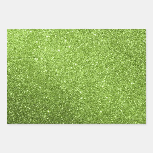 Glitter Wrapping Paper Red Pink Green Gift Wrap (Voorkant 3)