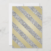 Glitter Xmas Holiday Gold & Silver Kaart (Achterkant)