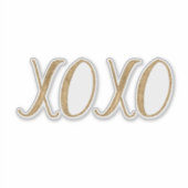 Glitter XOXO Sticker (Voorkant)