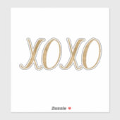 Glitter XOXO Sticker (Vel)