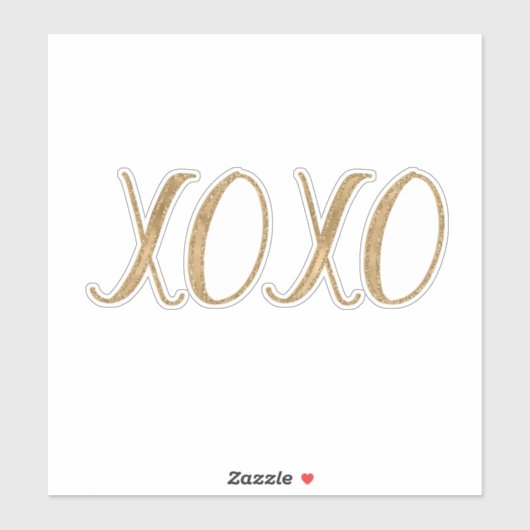 Glitter XOXO Sticker (Vel)