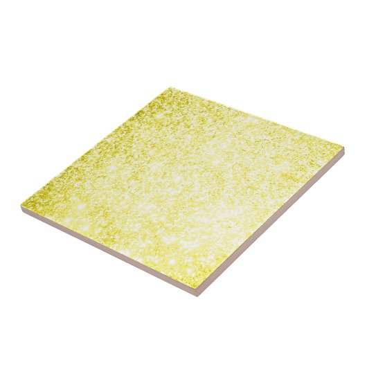 Glitter Yellow Tegeltje (Zijkant)