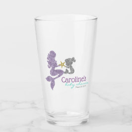 Glitter Zeemeermin Glas Tumbler Party Favor