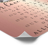 Glitter zet Foto Ons liefdesverhaal Poster voor we (Hoek)