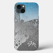 Glitter Zilver Case-Mate iPhone Case (Achterkant)