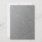 Glitter Zilver Elegante  Fab Wedding Kaart (Achterkant)