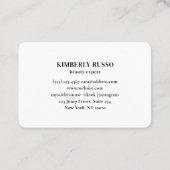 Glitter, zilver, goud visitekaartje (Achterkant)