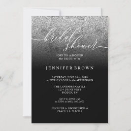 Glitter Zilver SPARKle Bruiloft Signature Kaart