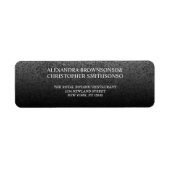 Glitter Zilver Sparkle Nieuw Weds Bruiloft Etiket (Voorkant)