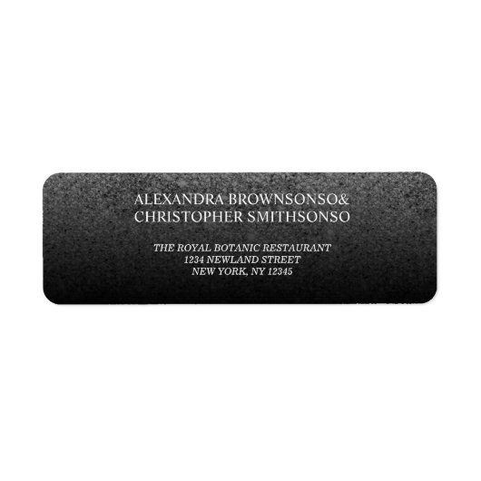 Glitter Zilver Sparkle Nieuw Weds Bruiloft Etiket (Voorkant)