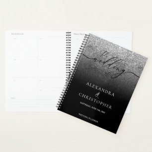 Glitter Zilver SPARKling Bruiloft Kalligrafie Planner