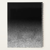 Glitter Zilver SPARKling Huwelijk Calligrafie Planner (Achterkant)