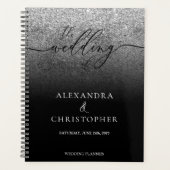 Glitter Zilver SPARKling Huwelijk Calligrafie Planner (Voorkant)