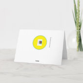 'Glitter Zonnebloemen' Kaart (Achterkant)