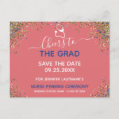 Glitter Zurse Afstuderen die sparen de Posten van Briefkaart (Voorkant)