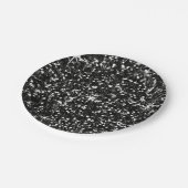 GLITTER | zwart Papieren Bordje (Gekanteld)