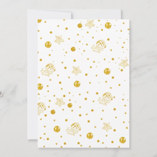 Glitter Zwart Zeemeermin Verjaardag Uitnodigingen (Achterkant)