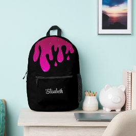 Glitteraardbei druipende slijm Cute Kids Design Bedrukte Rugzak