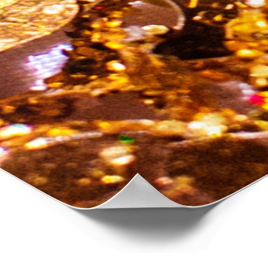 Glitterachtergrond Poster (Hoek)