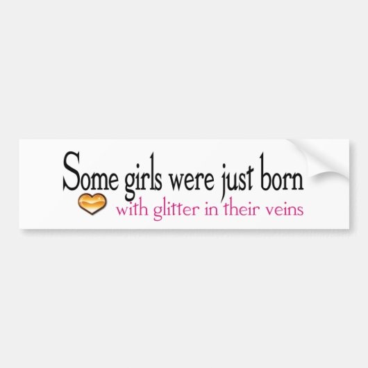 glitteraders bumpersticker (Voorkant)