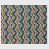 Glitteragaat Roze Blauwgroen inpakpapier Roll (Vlak)