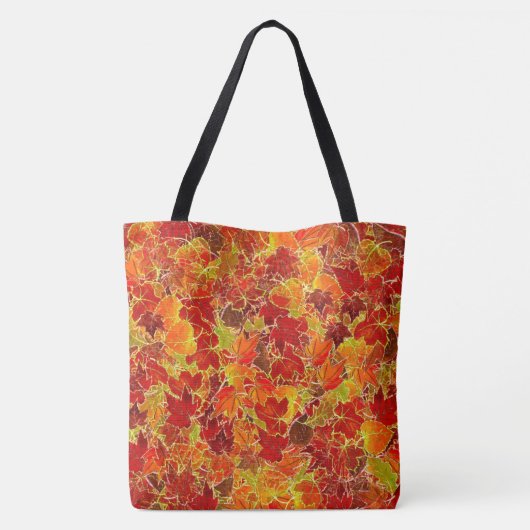 Glitteraple lekt in de Herfst/herfst Tote Bag (Achterkant)