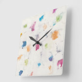 Glitterati I Abstract afdrukken | Mike Schick Vierkante Klok (Hoek)