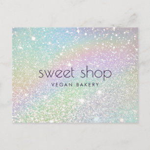 Glitterbakkerij voor holografische doeleinden, zoe briefkaart
